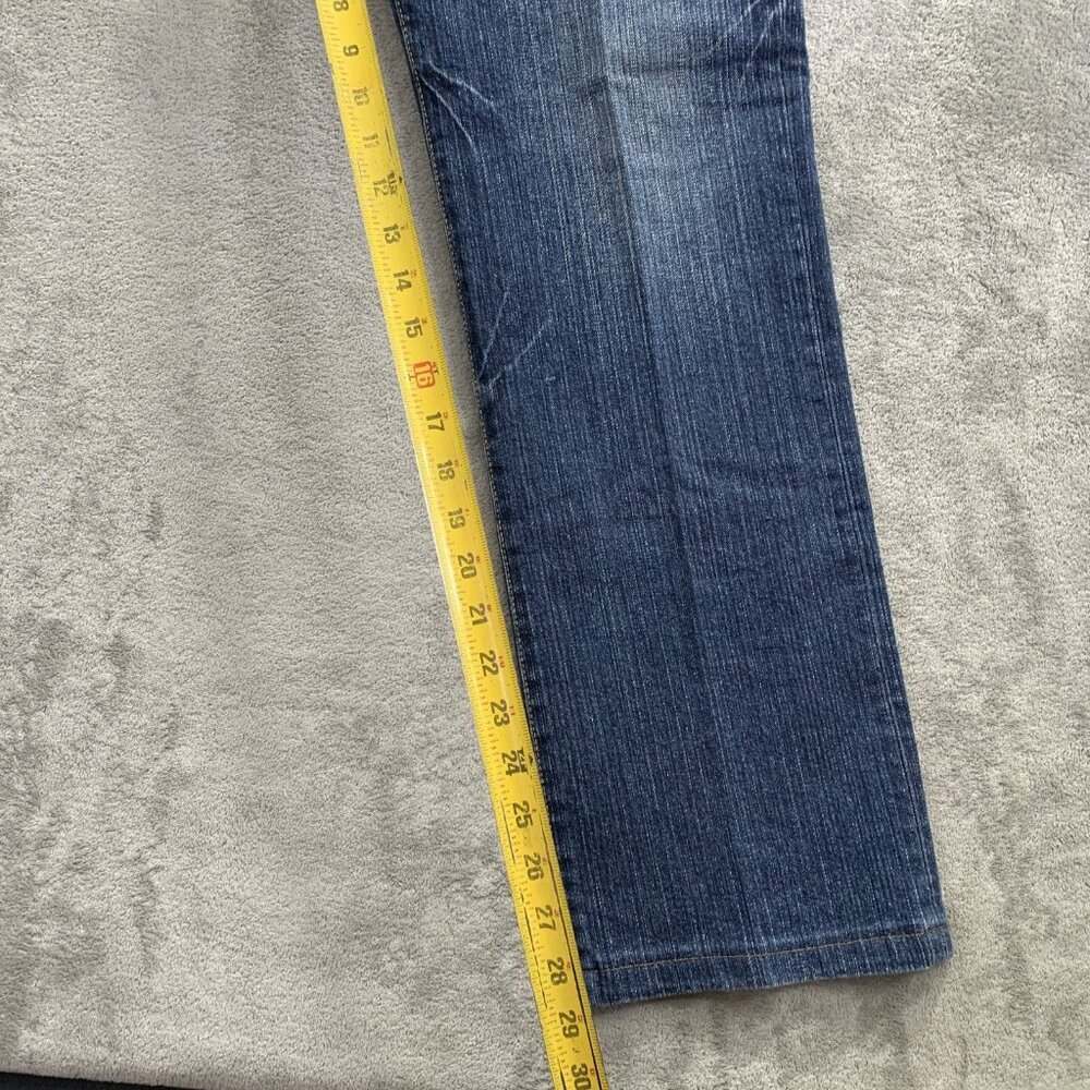 Vintage Bobson Jeans Mens Size 30x29” Japanese Denim Blue Whiskers Cotton Blend - Picture 7 of 13